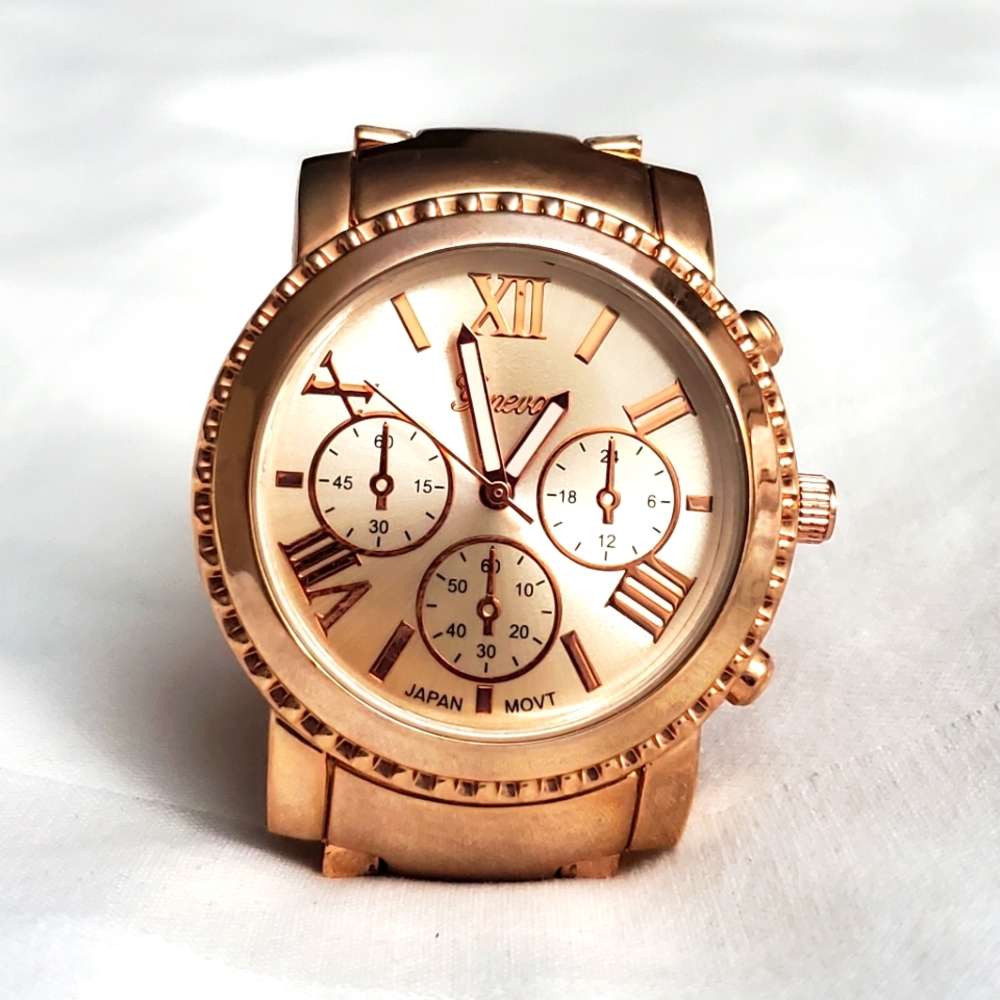 Gold Geneva Watch, Like New